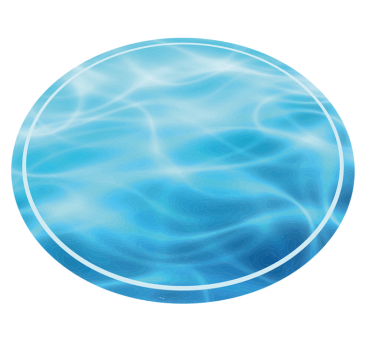 Tapete de vinil azul de águas profundas de natureza abstrata - TenStickers