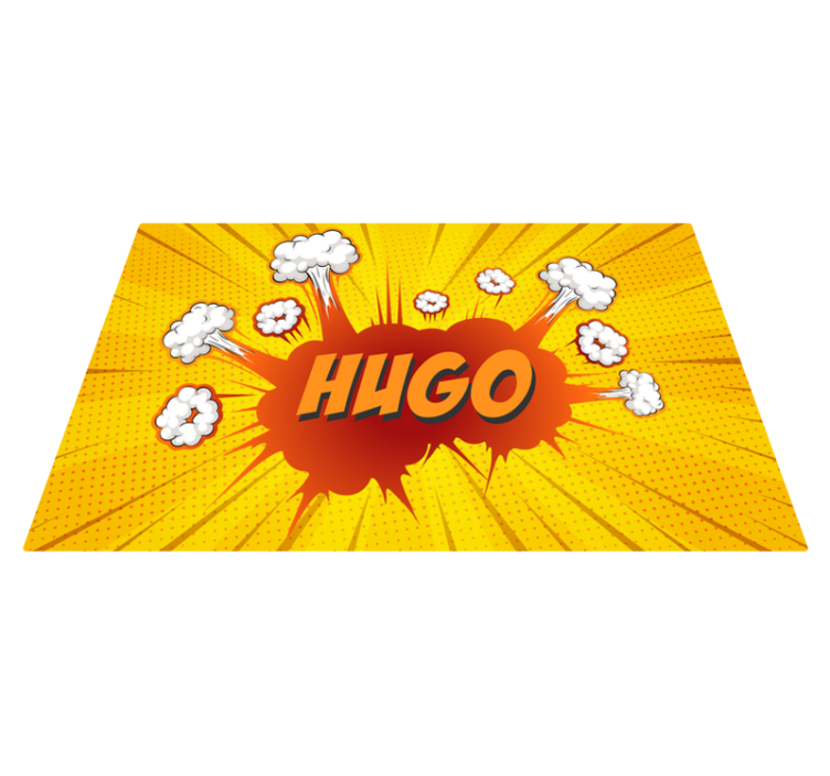 Tapete vinílico com nome explosão de quadrinhos - TenStickers