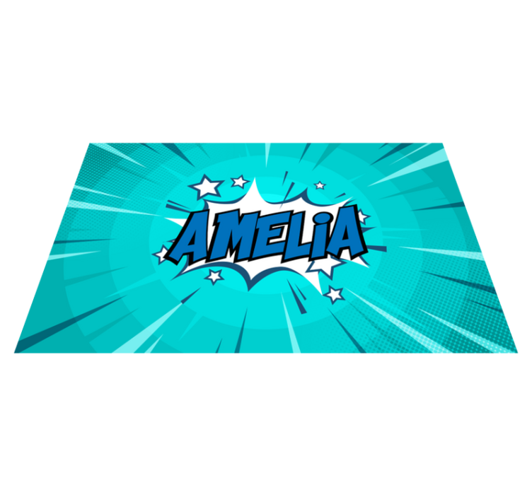 Tapete vinílico juvenil nome do estilo cômico - TenStickers