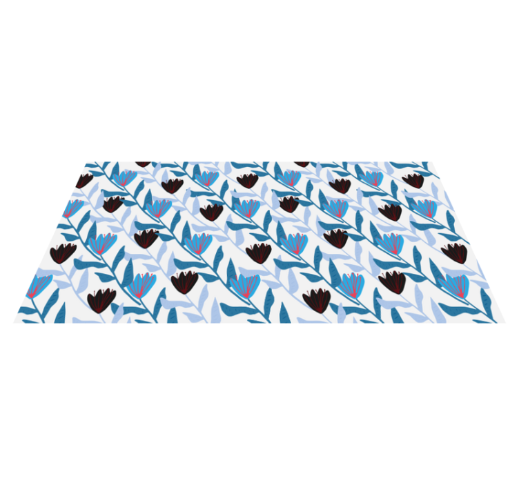 Tapete vinílico flores e plantas arranjo de folhas botânicas - TenStickers