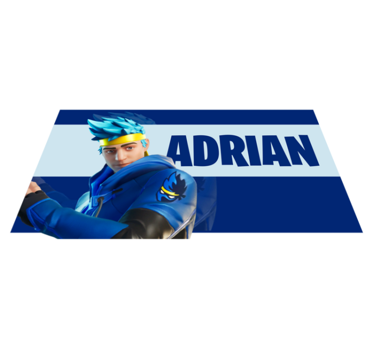 Tapete vinílico com nome personalização de personagem gamer - TenStickers