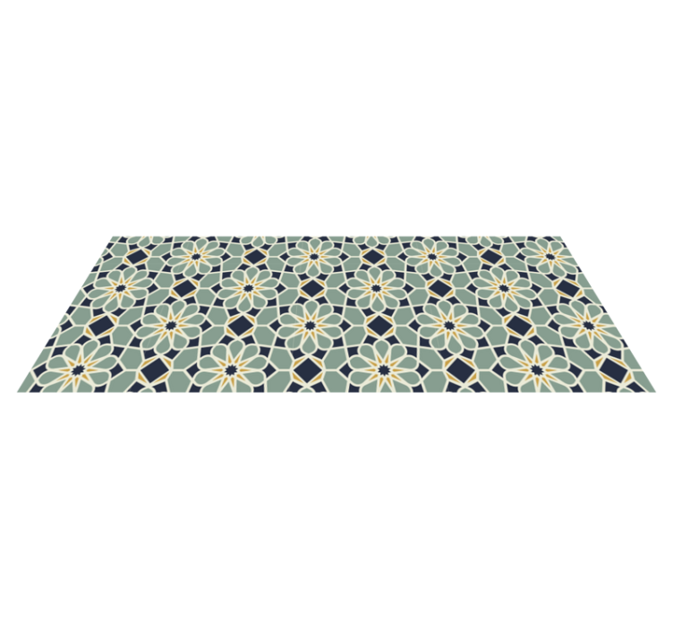 Tapete vinílico mosaico com motivo geométrico sofisticado - TenStickers