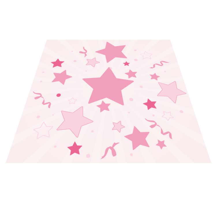 Tapete de vinil quadrado grande estrelas rosa - TenStickers