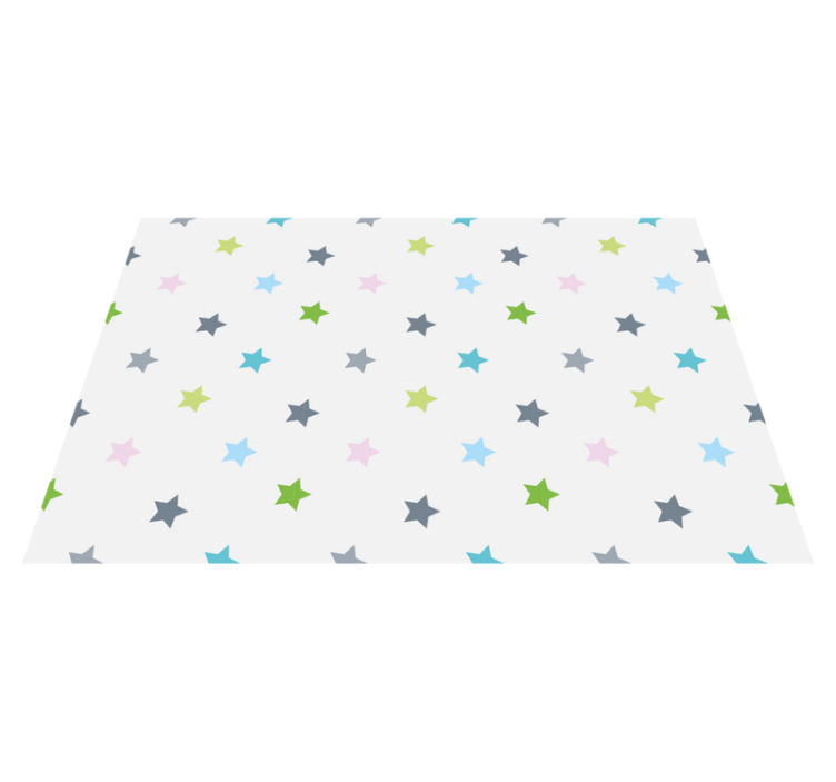 Tapete vinílico estrelas cores minimalistas - TenStickers