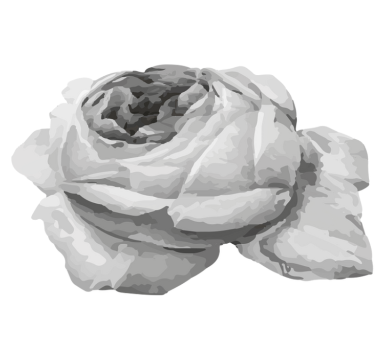 Tapete vinílico flores e plantas flor de rosa - TenStickers