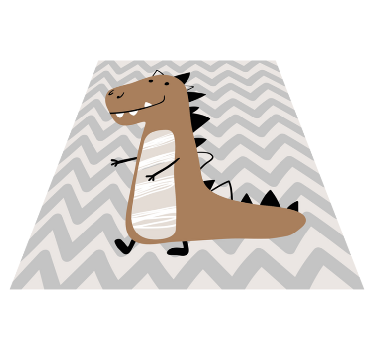 Dinossauro com dentes tapete animal - TenStickers