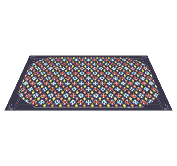 Tapete vinílico hall de entrada composição mosaico colorido - TenStickers