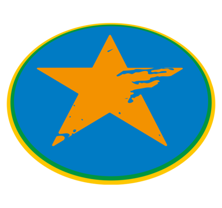 Tapete vinílico criança sotaque de estrela azul - TenStickers