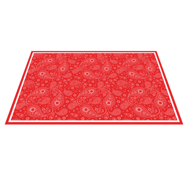 Tapete de textura de padrão de bandana boho vermelho - TenStickers