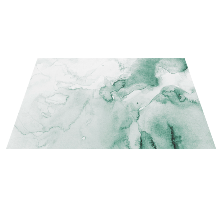Tapete moderno aquarela branco e verde - TenStickers