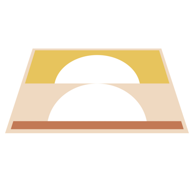 Tapete vinílico minimalista minimalismo circular - TenStickers