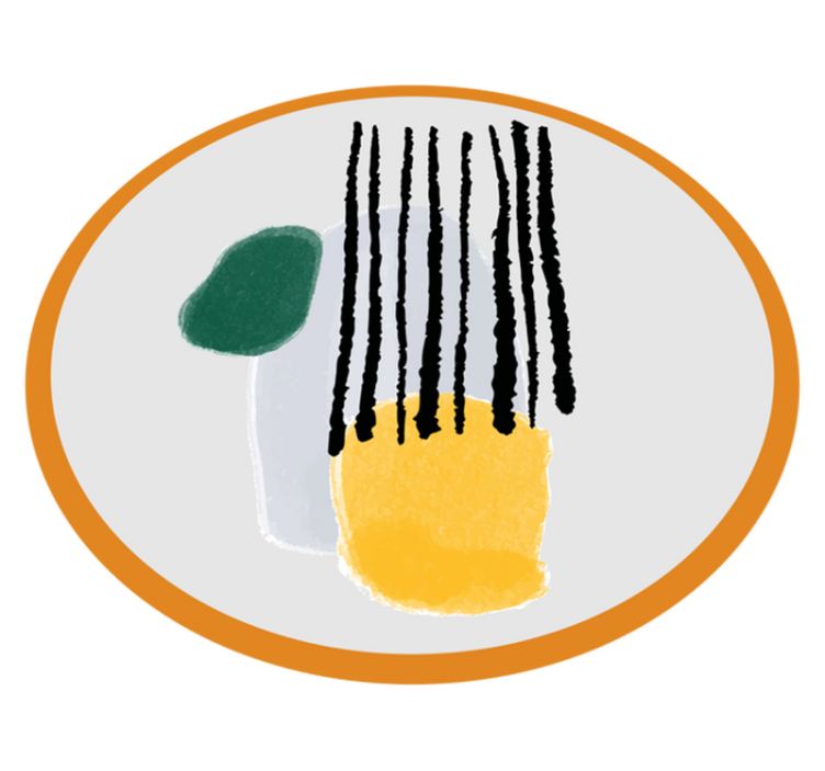 Tapete vinílico minimalista segmentos de matiz geométricos - TenStickers