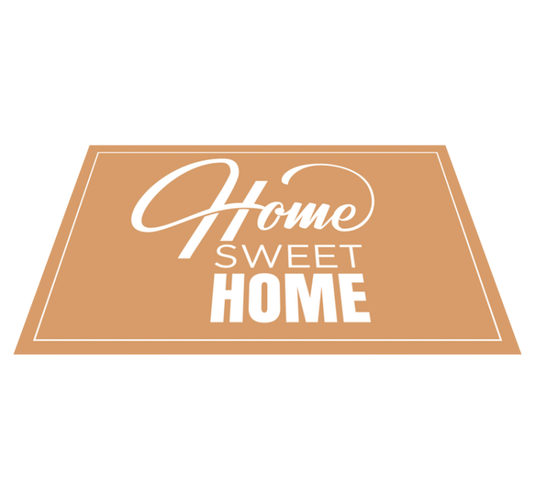 Tapete personalizado minimalista lar doce lar - TenStickers