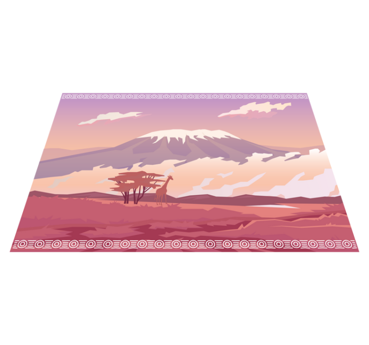 Tapete de vinil kilimanjaro nature - TenStickers