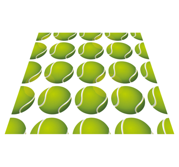 Tapete vinílico de jogos motivo de bola de tênis - TenStickers