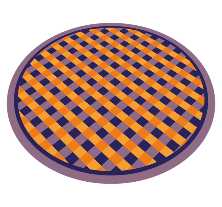 Tapete vinílico às risca padrão xadrez em negrito - TenStickers