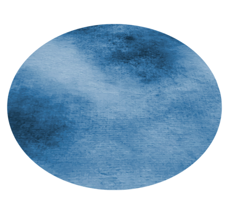 Elegante tapete circular em aquarela de textura azul - TenStickers