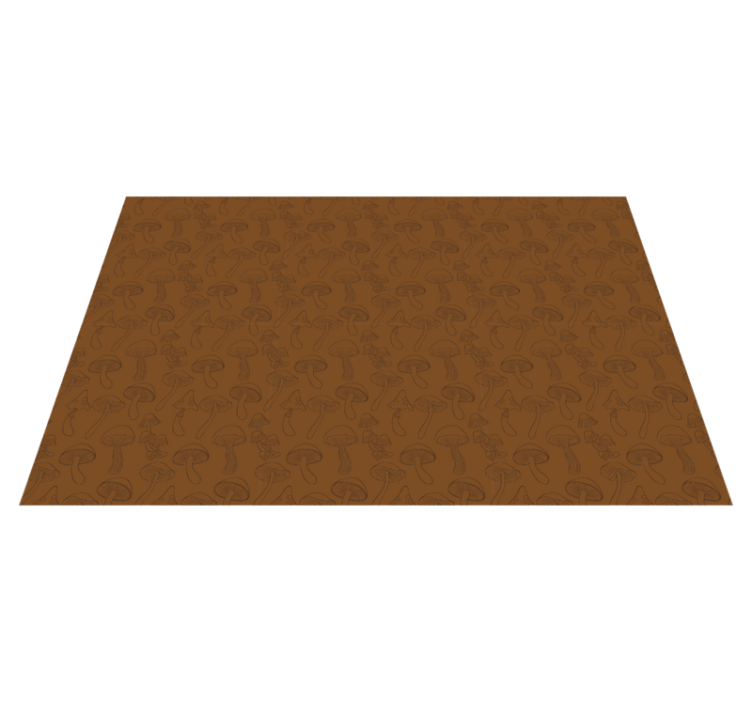 Tapete vinílico natureza padrão de cogumelo - TenStickers