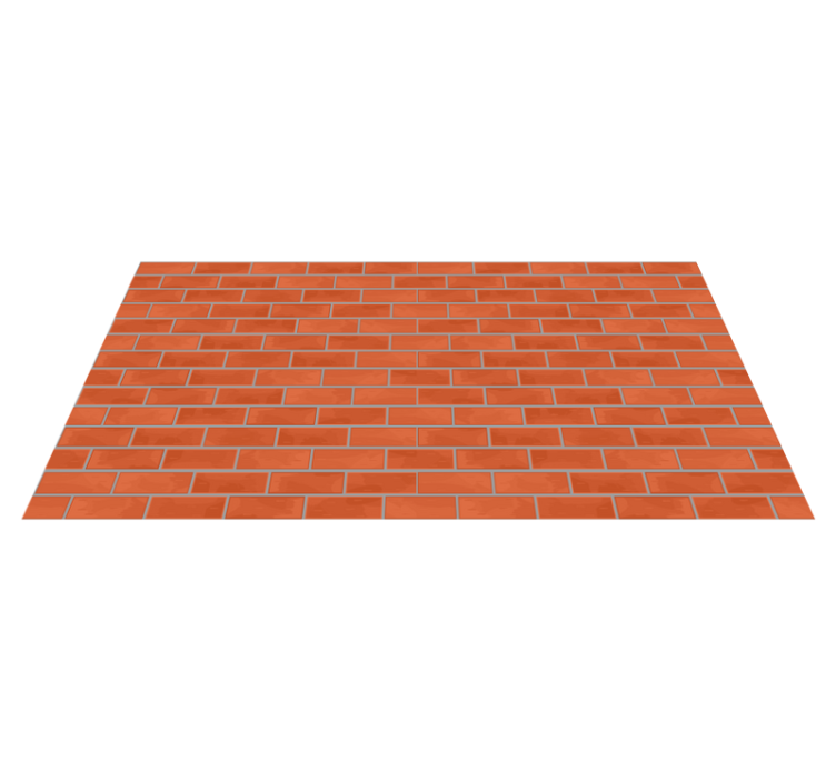 Tapete vinílico de pedras padrão de tijolo vermelho - TenStickers