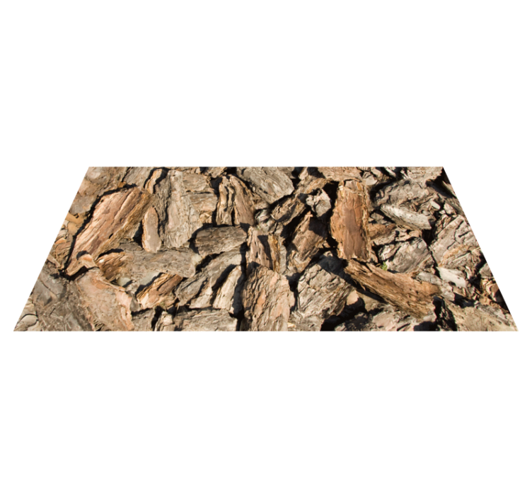 Tapete de textura de casca de árvore rústica marrom - TenStickers