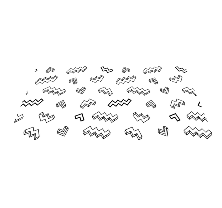 Tapete vinílico criança padrões angulares ousados - TenStickers