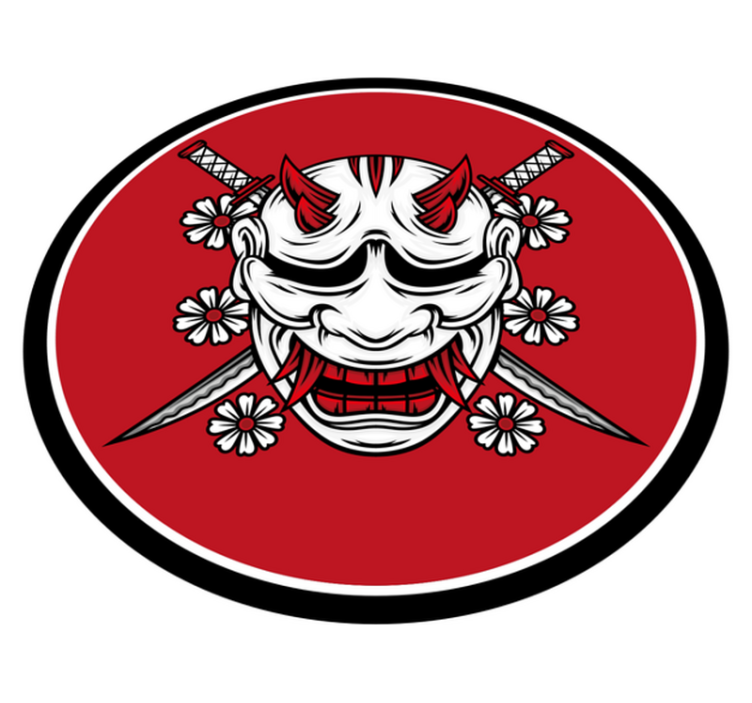 Ninja caveiras cartoon tapete moderno - TenStickers