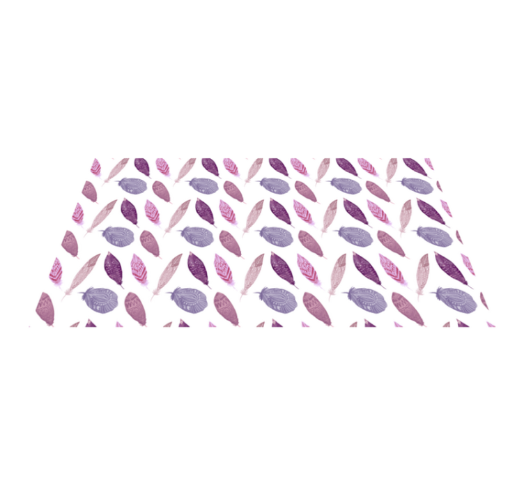 Tapete vinílico natureza motivo de pena vibrante - TenStickers