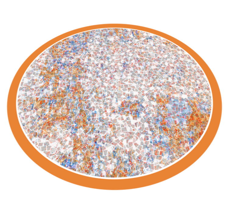 Porcelanato com textura de mosaico para cozinha - TenStickers