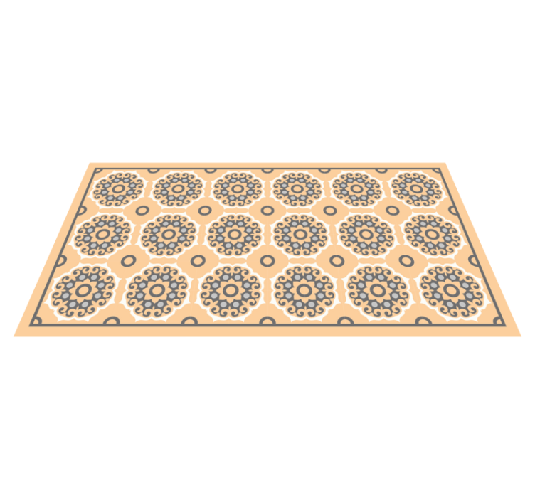 Tapete vinílico azulejos motivo de mandala geométrica - TenStickers