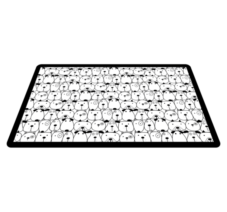 Tapete vinílico de animais rostos de criaturas adoráveis - TenStickers