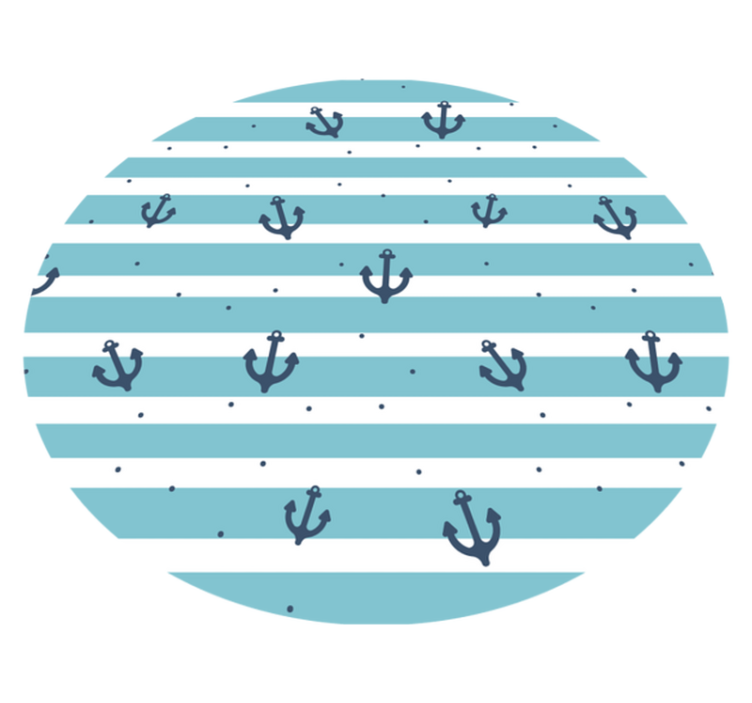 Tapete vinílico casa de banho listras marítimas azuis - TenStickers