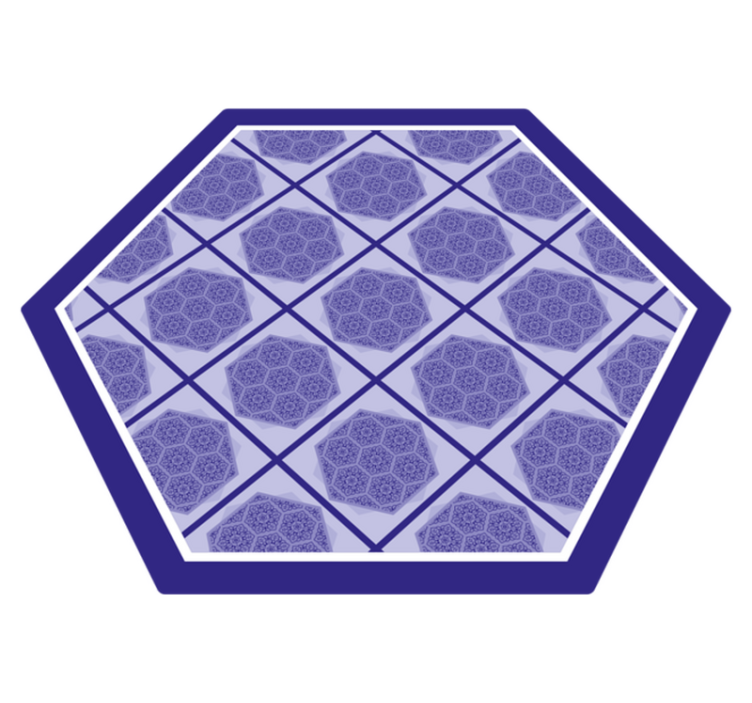 Piso de azulejo em formato de hexágono grande para banheiro - TenStickers