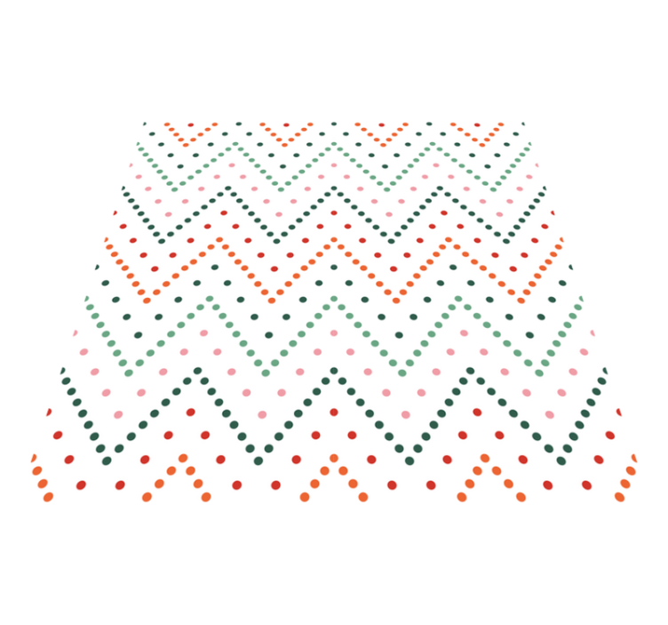 Tapete vinílico criança padrão chevron colorido - TenStickers