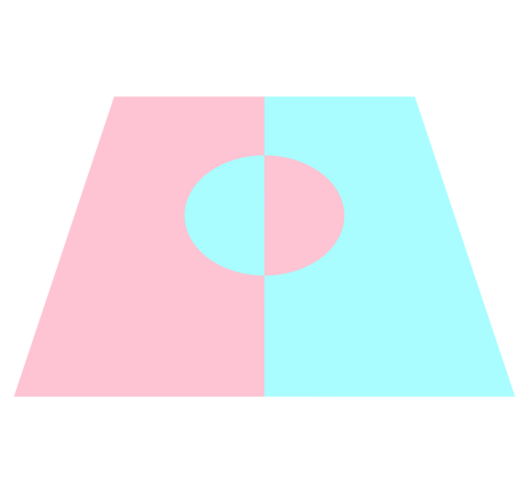 Tapete vinílico minimalista contraste de cores suaves - TenStickers