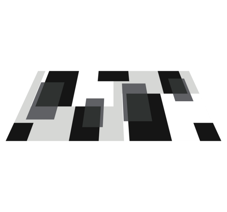 Tapete vinílico moderno blocos abstratos - TenStickers