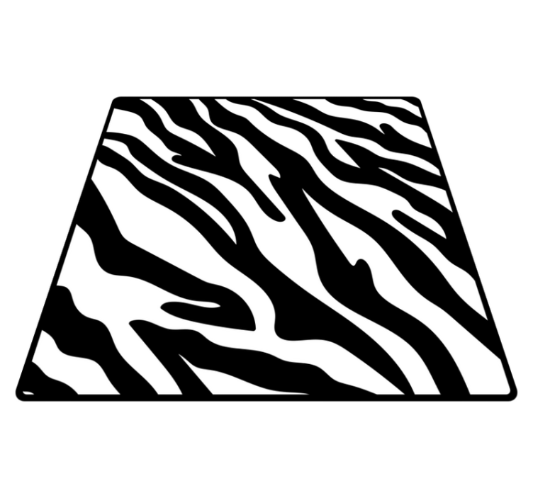 Tapete clássico de vinil com fundo estampado de zebra - TenStickers