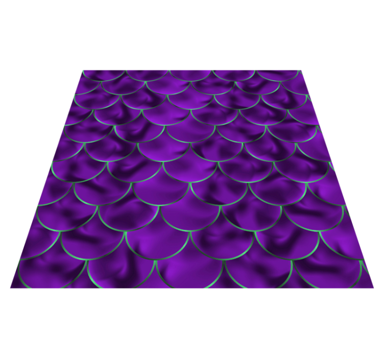 Tapete de vinil quadrado de escama de peixe escama de sereia - TenStickers