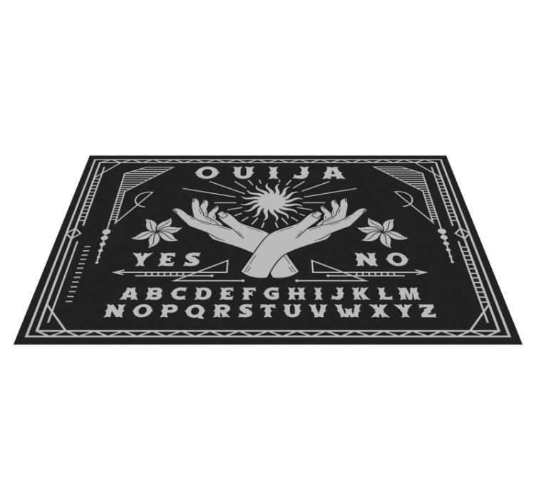 Tapete ouija vintage preto e branco - TenStickers