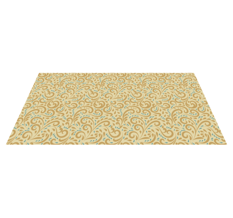 Tapete vinílico para gabinete Mão desenhada vintage floral padrão - TenStickers