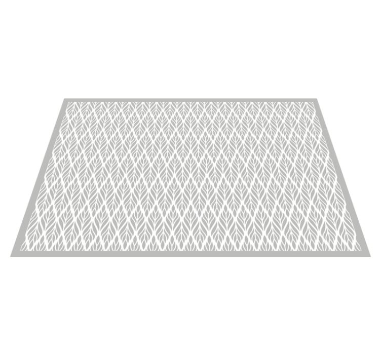 Tapete vinílico moderno padrão de folha cinza - TenStickers