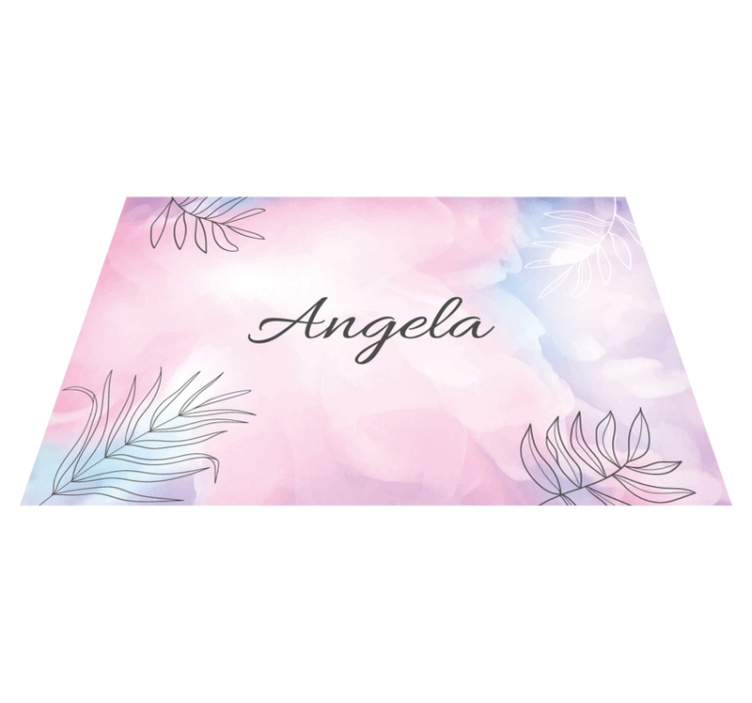 Tapete vintage personalizado em aquarela rosa claro - TenStickers