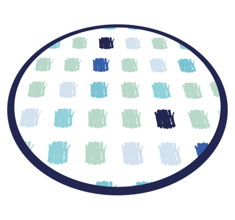 Tapete vinílico minimalista pinceladas de tinta azul - TenStickers