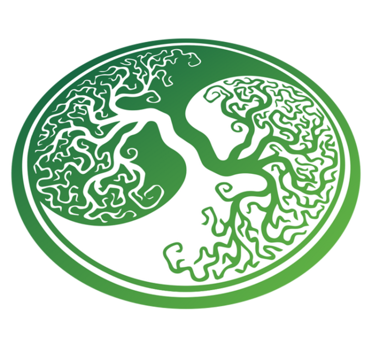 Tapete vinílico natureza design de árvore intrincado - TenStickers