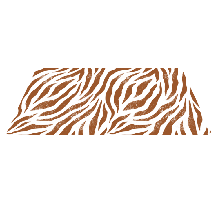 Tapete de animal com estampa animal zebra marrom - TenStickers
