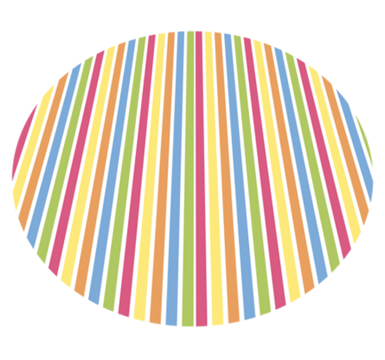 Tapete vinílico às risca estilo listrado vibrante - TenStickers
