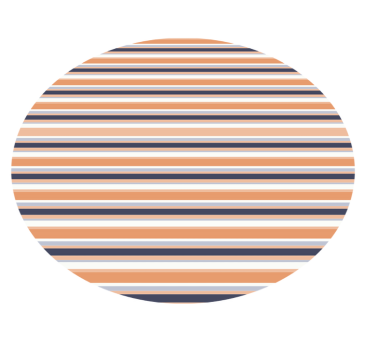 Tapete circular pastel listrado retro horizontal - TenStickers