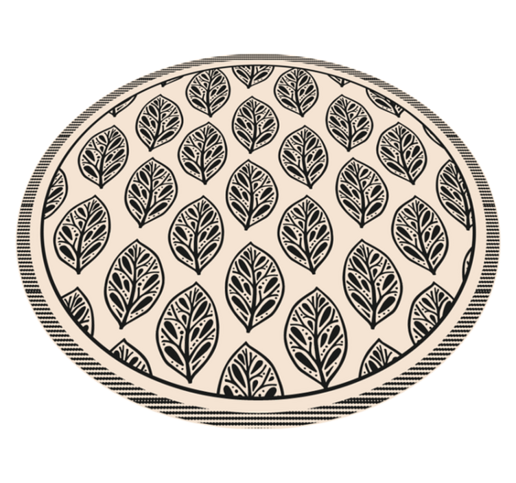 Tapete vinílico natureza padrão de folhas - TenStickers