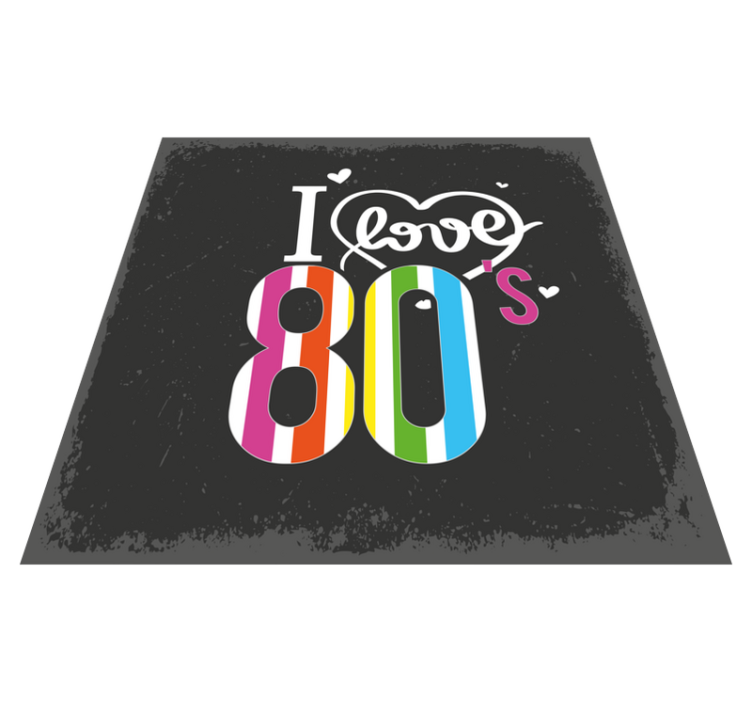 Tapete vinílico mosaico amor retrô anos 80 - TenStickers