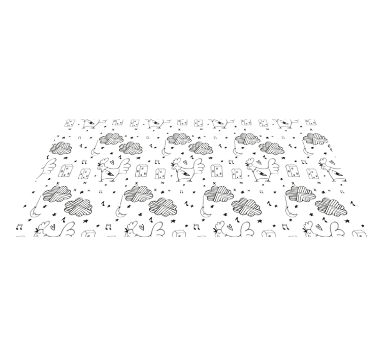 Tapete vinílico criança design minimalista de aves - TenStickers