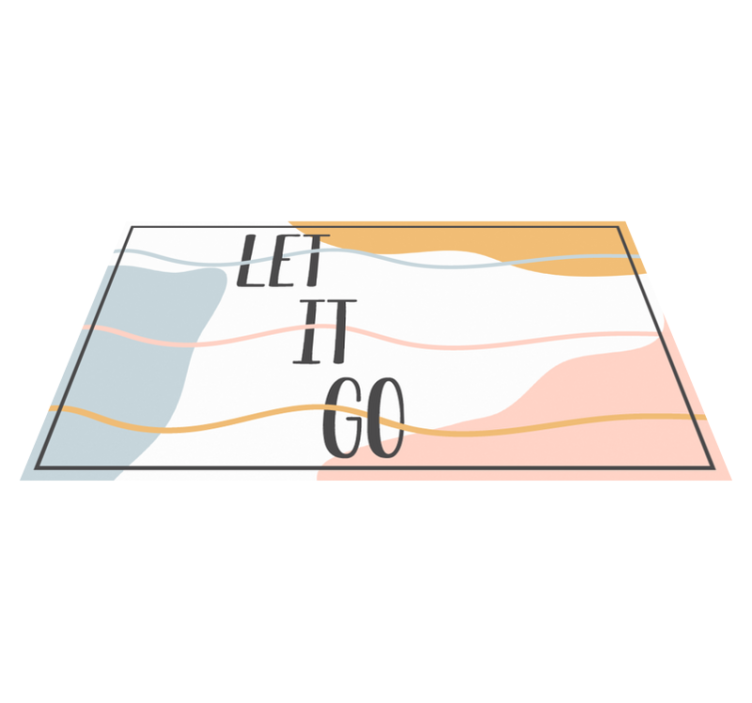 Tapete vinílico frases e textos deixa para lá - TenStickers